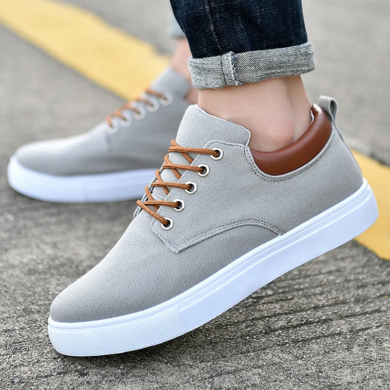 Top Trends: New Concise Canvas Men Shoes Comfortable Men's Casual Shoes Brand Breathable Male Big Size Men Walk Flat Sneakers Zapatos Hombre Shoppable Styles