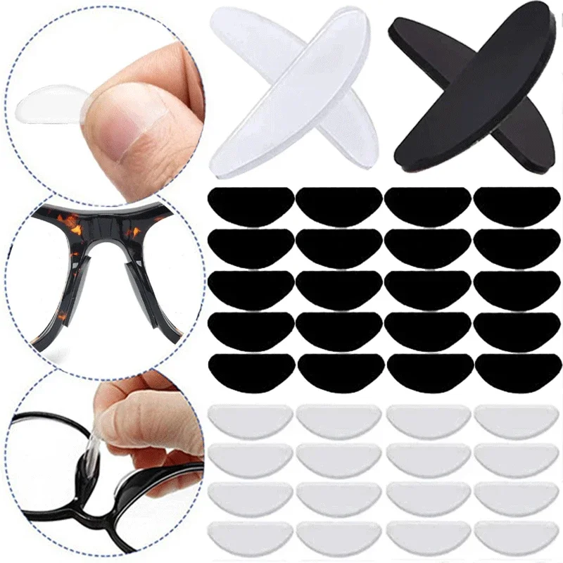 Top Trends: Glasses Nose Pads Adhesive Silicone Nose Pads Non-slip White Thin Nosepads For Glasses Eyeglasses Eyewear Accessories Shoppable Styles