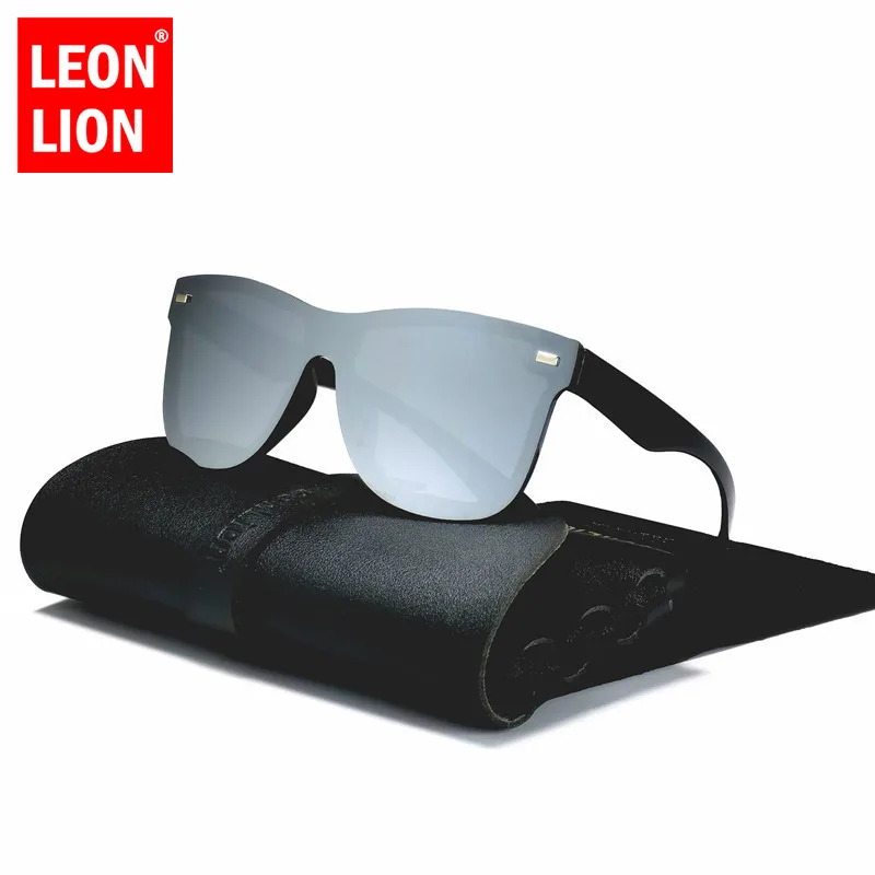 Top Trends: LeonLion One-piece Sunglasses Men 2023 Luxury Brand Glasses For Men / Women Colorful Retro Eyewear Men Mirror Gafas De Sol Mujer Shoppable Styles