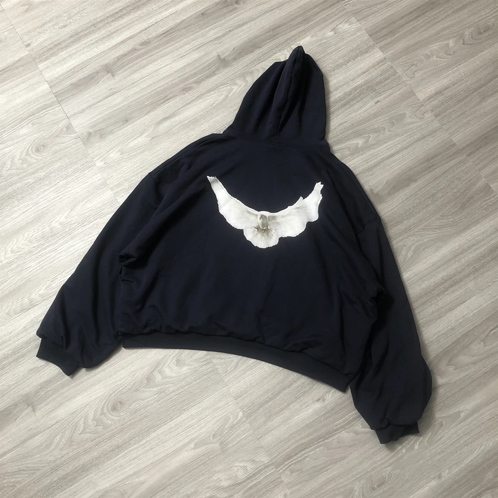 Top Trends: Frog Drift Kanye DONDA YZY Streetwear Best Quality 1：1 Dove Of Peace Loose Oversized Pullover Tops Sweatshirt Hoodies For Men Shoppable Styles