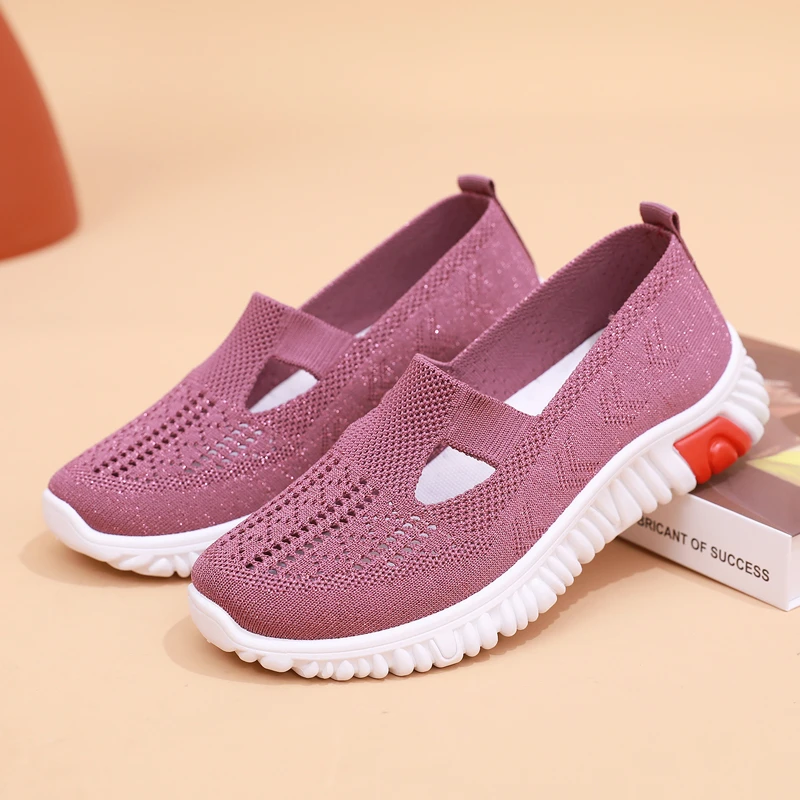 Top Trends: 2023 New Women's Sports Shoes Casual Lightweight Breathable Vulcanized Shoes Outdoor Fashion High Quality Oversized Flat Shoes Shoppable Styles