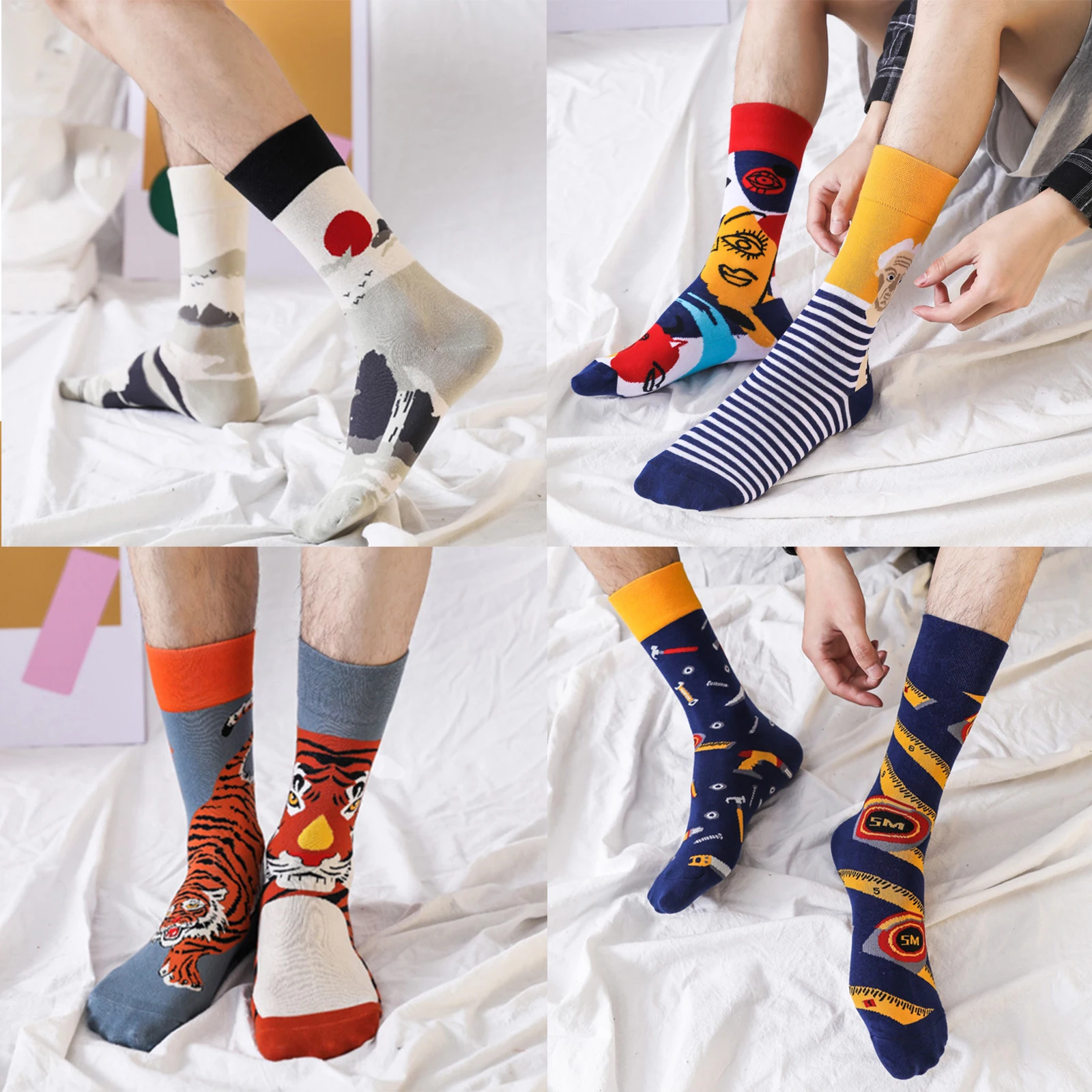 Top Trends: 2023 Men&#039;s And Women&#039;s Stockings Cartoon Street Personality European And American Version Cotton Socks Couple Socks Shoppable Styles