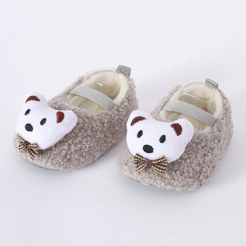 Top Trends: Bobora Baby Shoes Girls Boys Cute Animal Head Decoration Soft Sole Anti-slip First Walkers Princess Shoes 0-12 Months Shoppable Styles