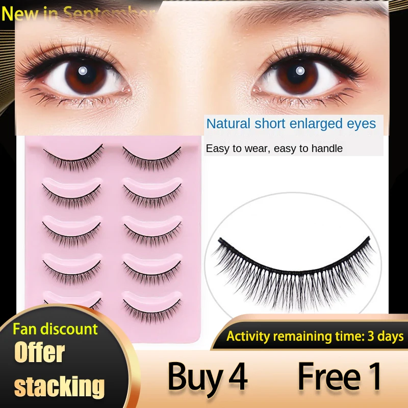 Top Trends: 5Pairs Short Lashes False Eyelashes Eye Fake Lash Eyelash Extension Natural Set Wispy Lashes Supplies Tools Beauty Individual Shoppable Styles