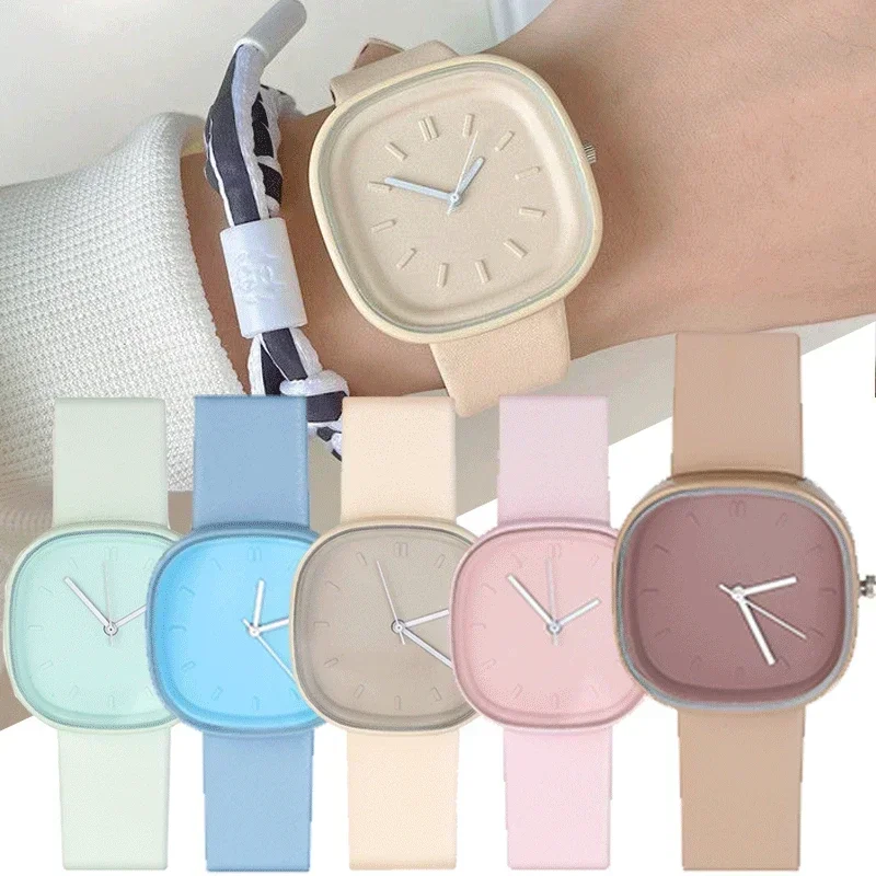 Top Trends: Candy Square Quartz Digital Watch Fashion Women Watches Sports Electronic Wrist Clock WristWatches Reloj Mujer Clocks Shoppable Styles