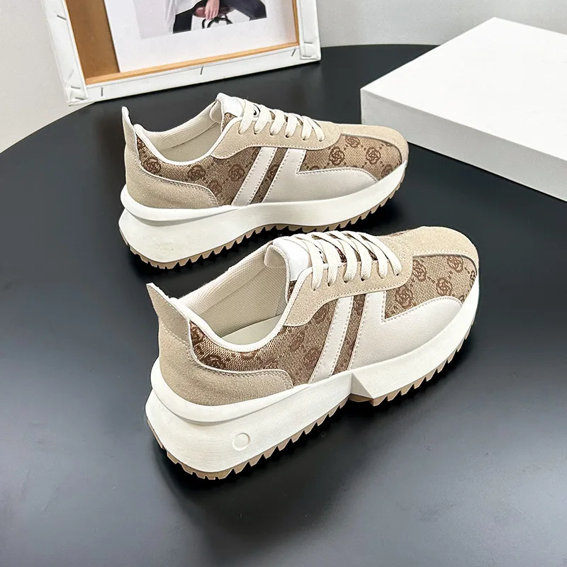 Top Trends: Women's Thick Sole Vulcanized Shoes 2024 New Student Running And Sports Versatile Casual Shoes Sneakers Women Luxury Shoppable Styles