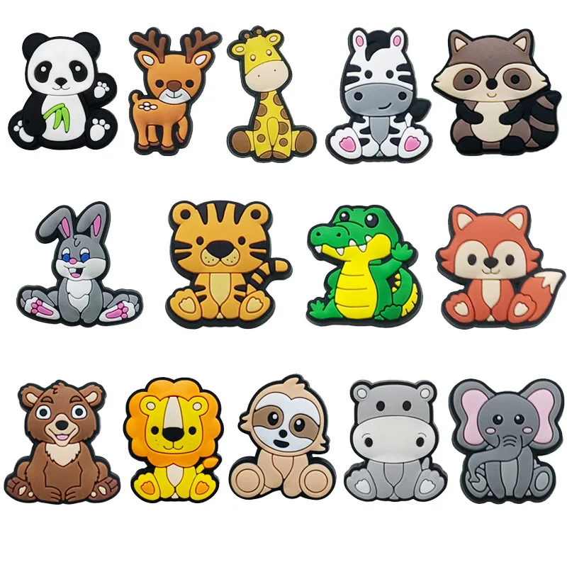 Top Trends: Sale 1Pcs Cute Various Animals Shoe Charms Decorations For Croc Accessories Pin Kids Adults Party Favor Gifts Shoppable Styles