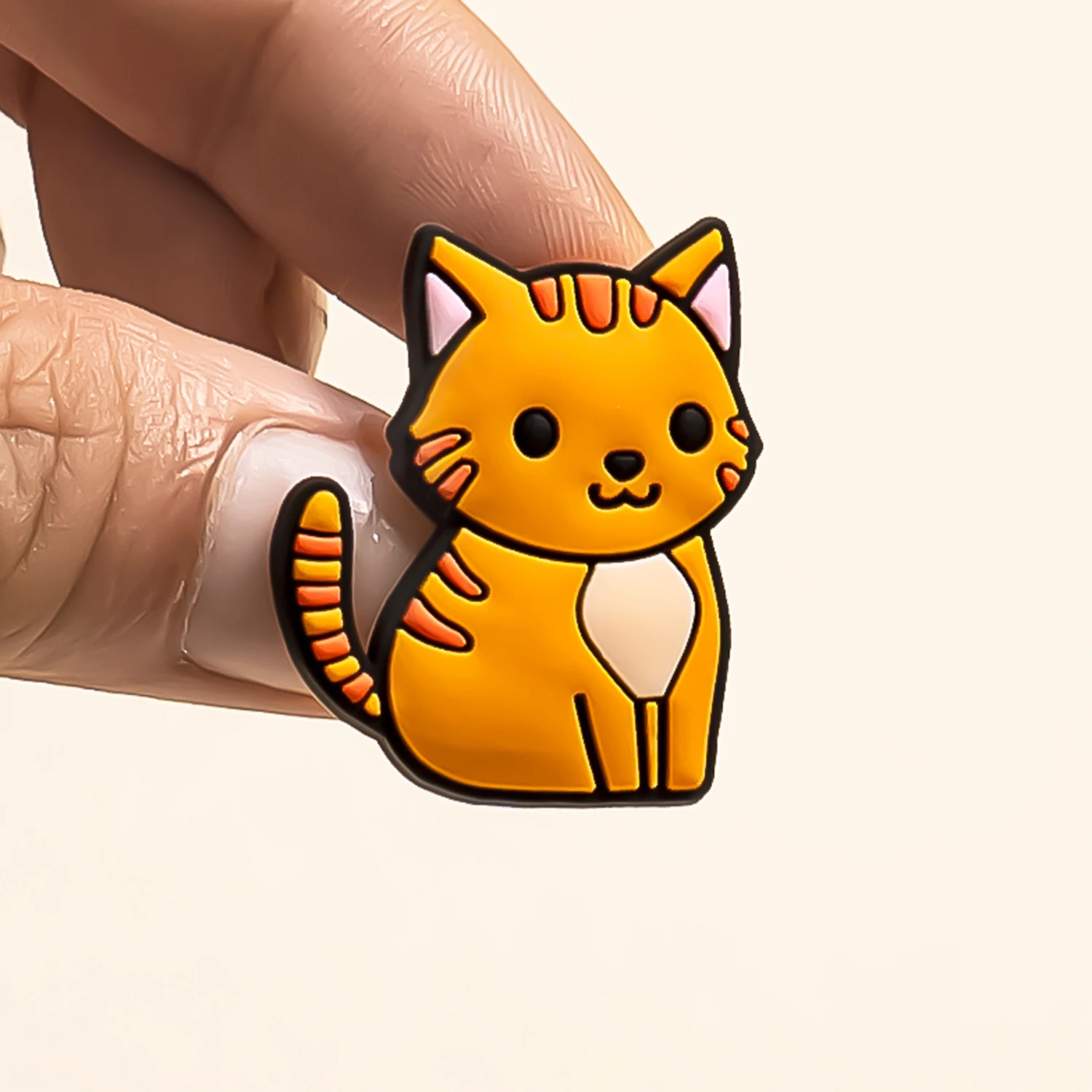 Top Trends: 1pcs PVC Cute Cat Shoe Charms Pet Orange Cat Black Cat Shoe Decoration Pins Garden Sandal Accessories For Women Girl Boy Shoppable Styles - Image 4