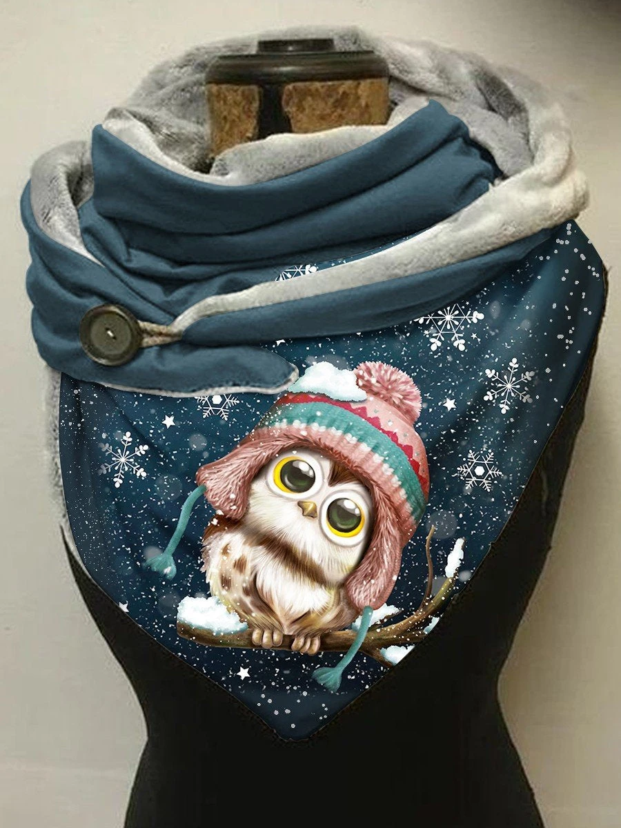 Top Trends: Winter Owl 3D Printed Casual Scarf And Shawl For Women Shoppable Styles