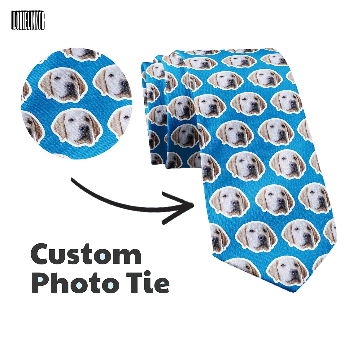 Top Trends: Customized Face Tie Your Picture Pet Child Personalized Funny Necktie Party Wedding Dinner Shirt Suit Accessories Gift Cosplay Shoppable Styles