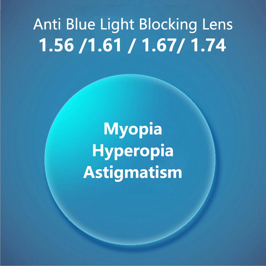 Top Trends: High Definition Anti Blue Light Blocking Lenses Myopia Hyperopi 1.56 1.61 1.67 1.74 Office Optical Prescription Lens Men Women Shoppable Styles