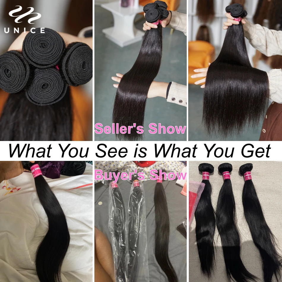 Top Trends: UNICE HAIR Malaysian Straight Hair Extension 40 Inch Natural Color Human Hair Bundles 100% Remy Hair Weave 1 3 4 5 Pieces Shoppable Styles - Image 3