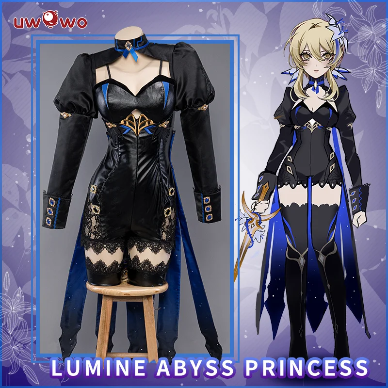 Top Trends: In Stock UWOWO Genshin Impact Fanart Abyss Lumine Princess Cosplay Costume Exclusive Traveler Lumine&Aether Halloween Costumes Shoppable Styles