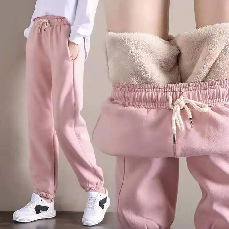 Top Trends: MODX Autumn And Winter Thickened Fleece Lamb Sweatpants Casual Pants Harun Pants Cotton Pants Warm And Warm New Style Shoppable Styles