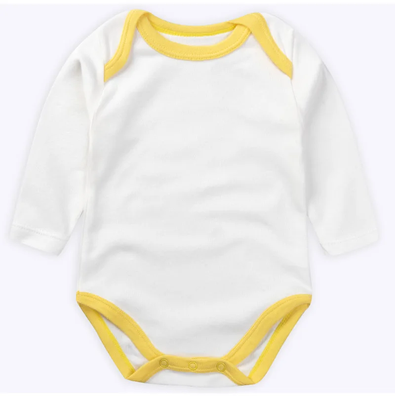 Top Trends: Baby Long Sleeve Bodysuits Clothes For Newborn Girls Boys New 100% Organice Cotton Pure Color Rompers Onesies For 3-24M Kids Shoppable Styles - Image 4