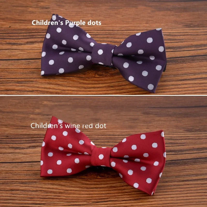 Top Trends: Matagorda Boys Girls Bow Tie England Classics Dot Kids Bowtie Satin Necktie Adjustable Cravat Knot Children Accessory Scarf Shoppable Styles - Image 3