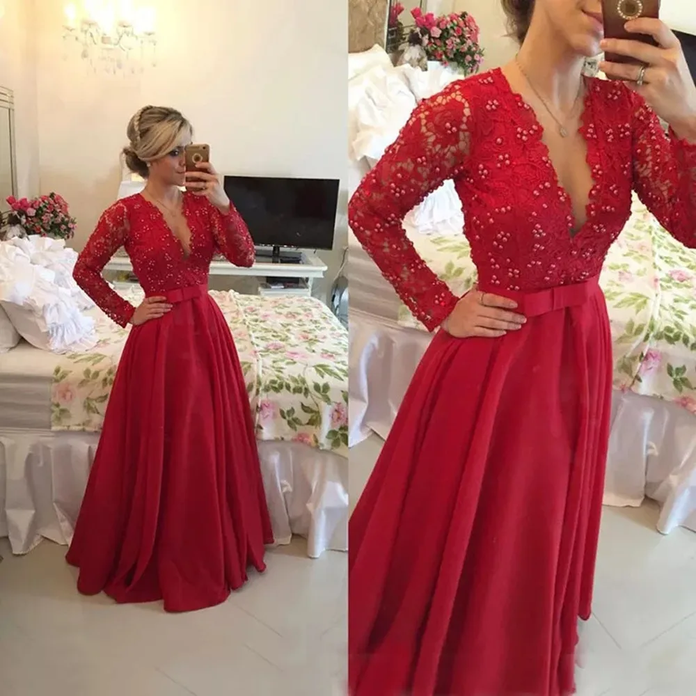 Top Trends: 2022 Red Lace Mother Of The Bride Dresses For Weddings Beaded A Line Evening Groom Godmother Dresses Shoppable Styles