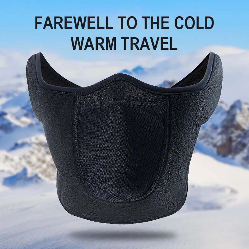 Top Trends: Half Face Mask Windproof Ear Muff Men Women For Skiing Snowboarding Motorcycling Winter Outdoor Sports Highly Breathable Shoppable Styles