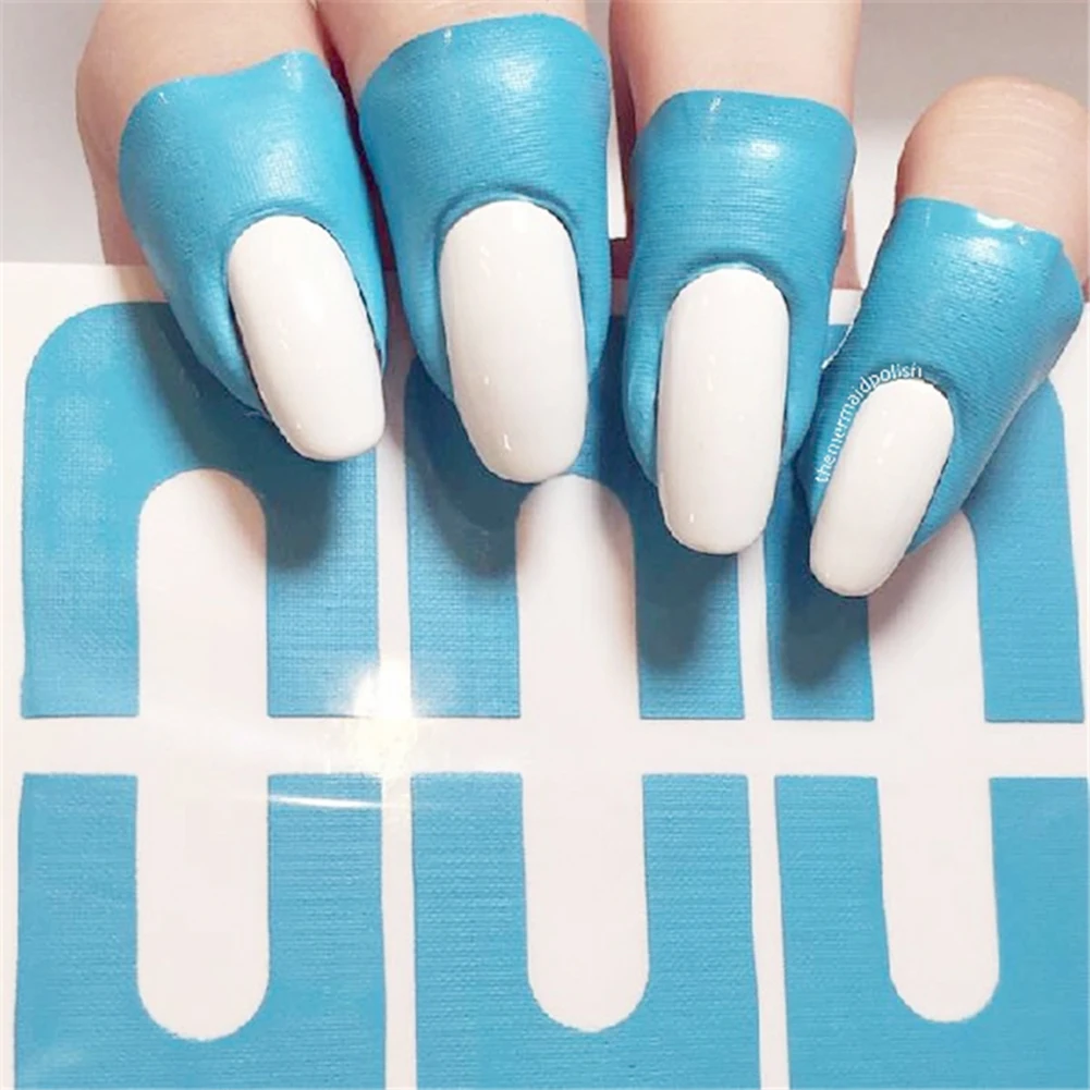 Top Trends: 20 / 10pcs U-shape Spill-proof Nail Polish Paint Tape Nails Finger Nail Art Protector Stickers Creative Manicure Makeup Tool Shoppable Styles