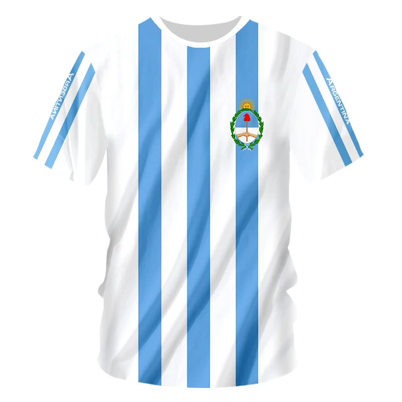 Top Trends: Argentina Netherlands France Spain Ecuador Croatia Flag Sportswears Men's Football Shirts Sport Leisure Sportshirt Shoppable Styles - Image 5