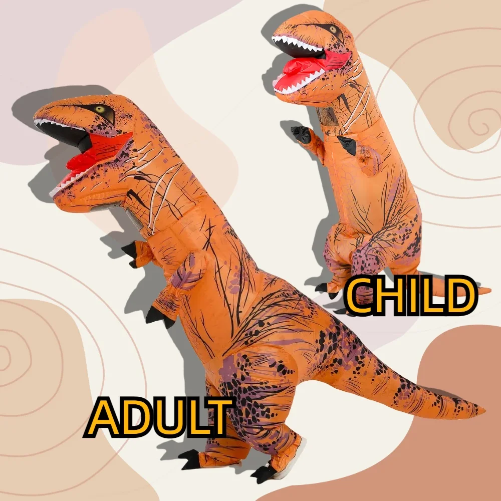 Top Trends: Funny Adult Unisex Inflatable T-rex Dinosaur Blow-up Fancy-Dress Carnival Costume For Halloween Christmas Easter Shoppable Styles