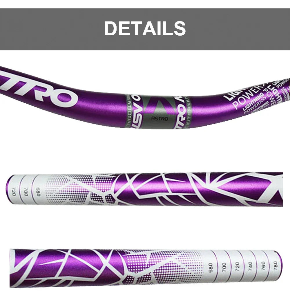 Fahrradlenker aus Aluminiumlegierung für Rennrad und Mountainbike, 31,8mm*780mm Lenkstange für Fahrräder – Detail 18
