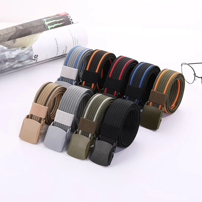 Top Trends: Men Women Nylon Waist Belt Without Metal Allergy Resistant Men Leisure Belt Outdoor Sport Cowboy Tactical High Quality Men Belt Shoppable Styles