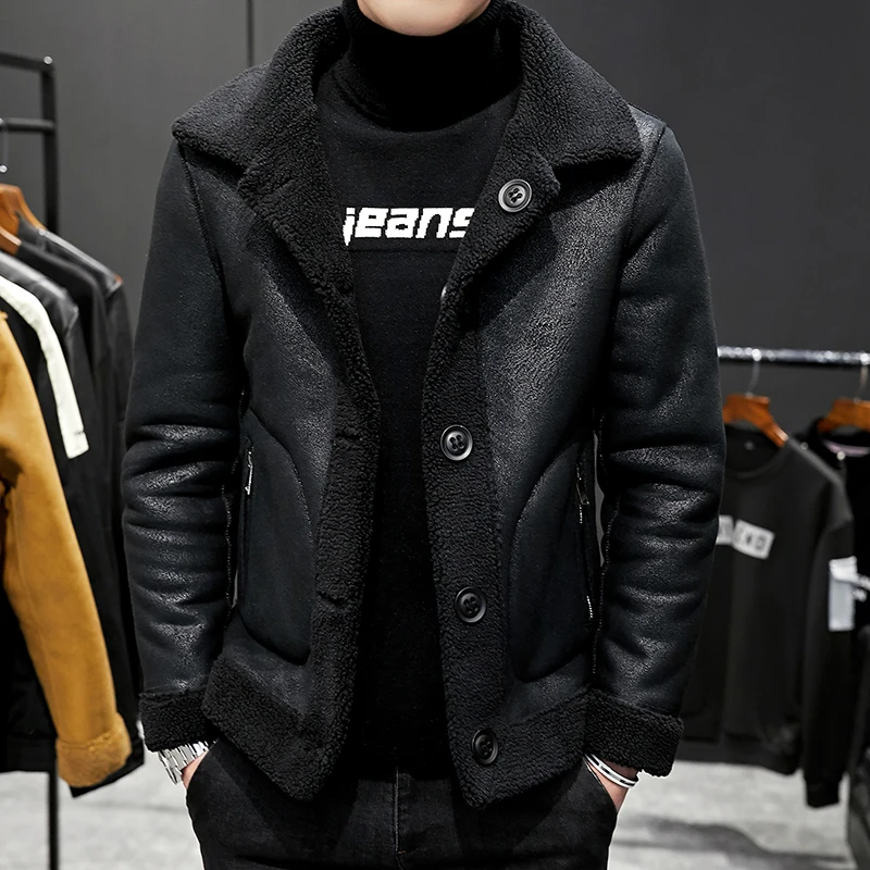 Top Trends: 2023 Brand Clothing Men Winter Keep Warm Woolen Coats Men&#039;s Granular Woollen Cloth Double Sided Woolen Jackets Plus Size S-4XL Shoppable Styles