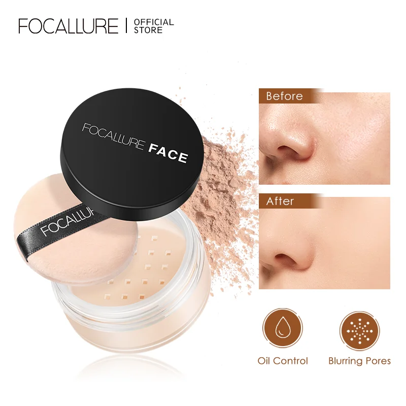 Top Trends: FOCALLURE 9 Colors Face Makeup Brighten Oil Control Long Lasting Loose Powder Waterproof Mineral Make Up Setting Powder Shoppable Styles