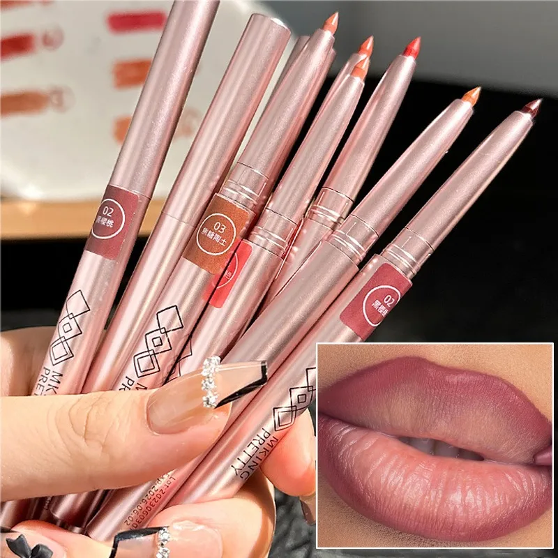 Top Trends: Nude Brown Pink Lipliner Pencil Waterproof Lasting Non-stick Cup Moisturising Lip Liner Pen Matte Lips Makeup Lipstick Cosmetic Shoppable Styles