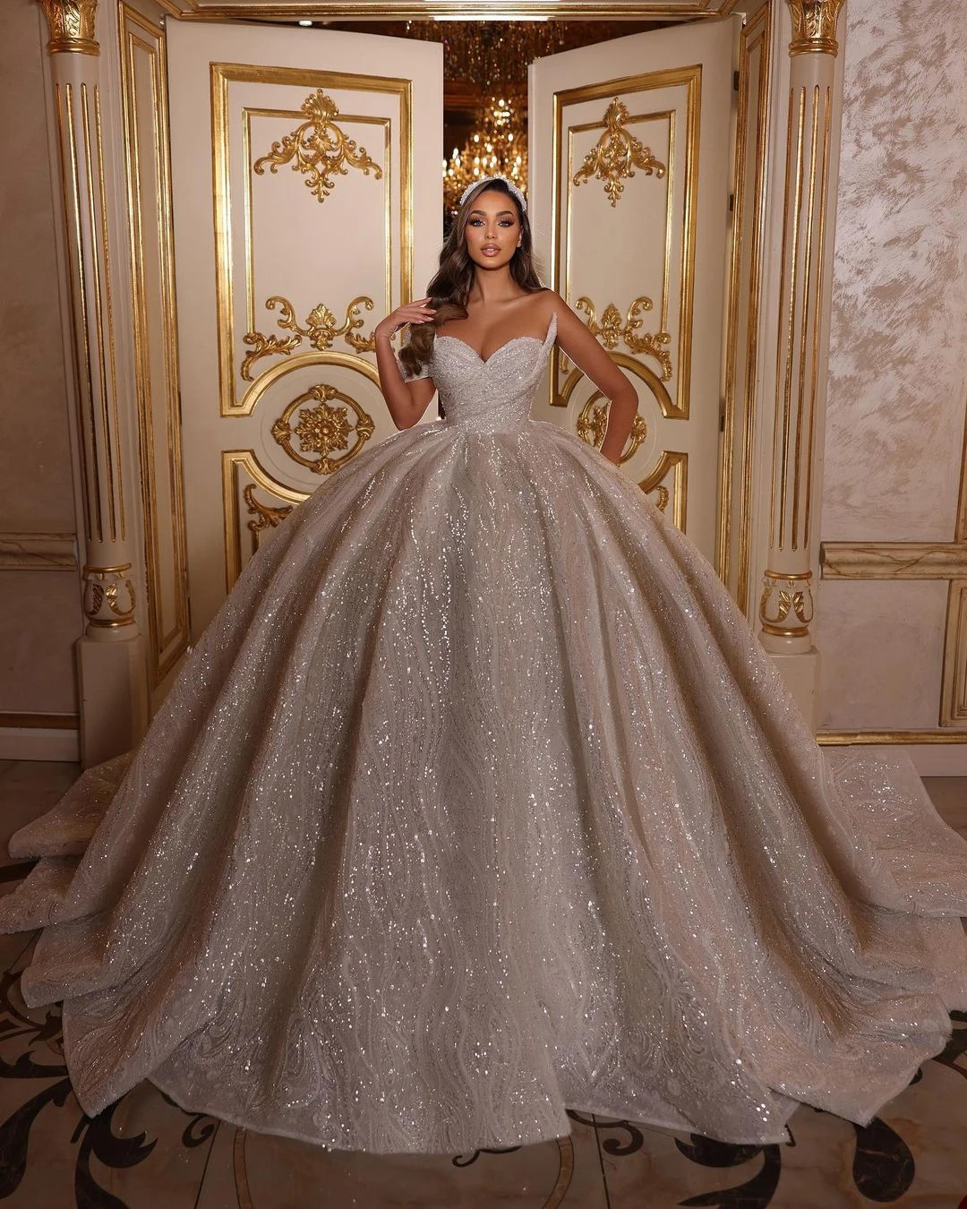 Top Trends: Luxury Dubai Arabic Wedding Dresses For Women Ruched Sweetheart One Shoulder Sequins Bridal Gowns Princess Vestido De Novia 2024 Shoppable Styles