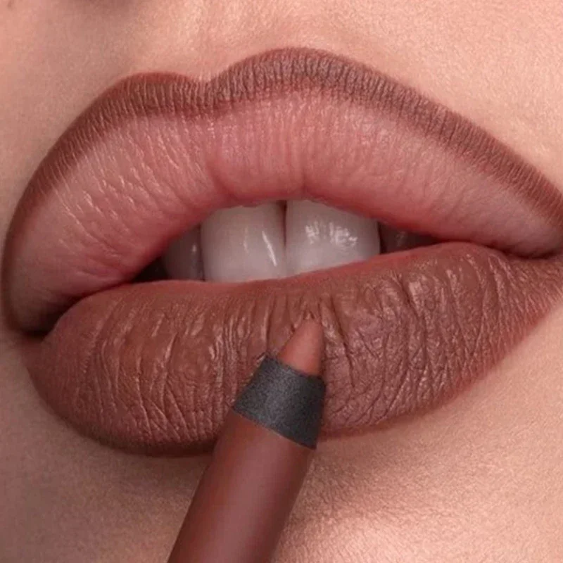 Top Trends: Waterproof Nude Brown Lip Liner Lipstick Pencil Matte Red Pink Contour Tint Lipstick Lasting Non-stick Cup Lips Makeup Cosmetics Shoppable Styles