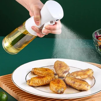 200ML Olive Oil Spray BBQ Cooking Kitchen Baking Olive Oil Sprayer Oil  Spray Empty Bottle Vinegar Bottle Oil Dispenser Salad