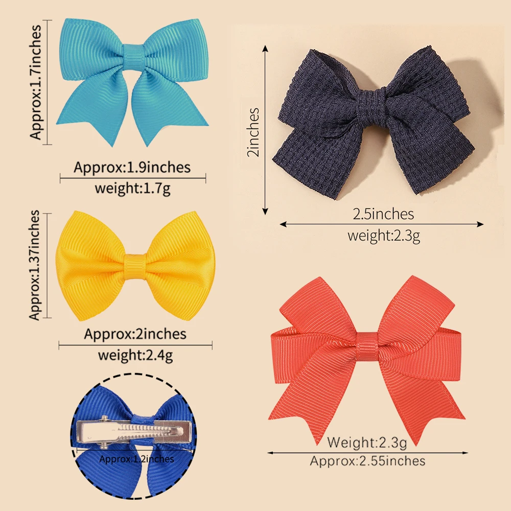 Top Trends: 10PCS / SET Grosgrain Ribbon MiNi Hair Bows With Clip For Girls Hairpins Boutique Barrettes Headwear Cute Kids Hair Accessories Shoppable Styles - Image 6