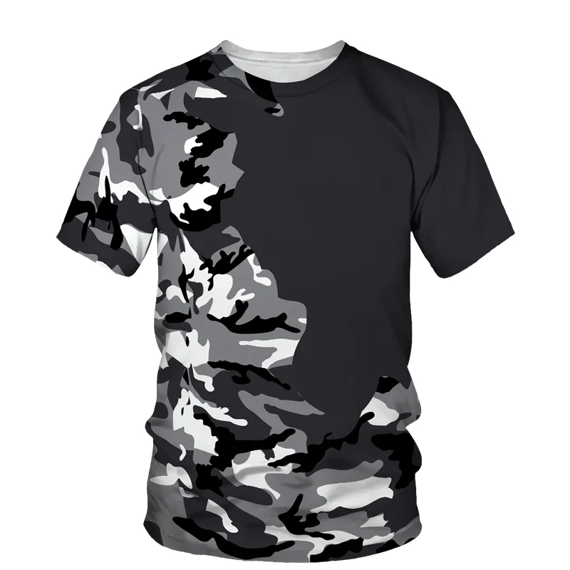 Top Trends: Summer Camouflage Tough Guy Men's Casual Outdoor Sportswear Men's And Women's T-Shirts Jungle Round Neck Tees Short Sleeve Top Shoppable Styles