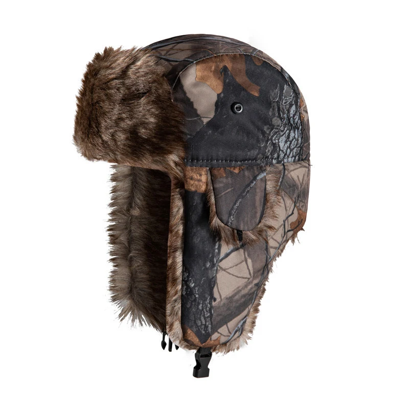 Top Trends: Unisex Tactical Ushanka Russian Fur Hat Windproof Trapper Russian Earflap Cap Winter Warm Camouflage Hat For Men Gorras Shoppable Styles - Image 5