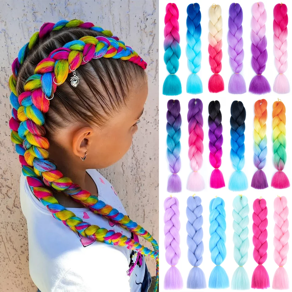 Top Trends: Colorful Hair For Braids Synthetic Braiding Hair Extensions For Girls Jumbo Braid Hair For Crochet Box Expression Braiding Hair Shoppable Styles