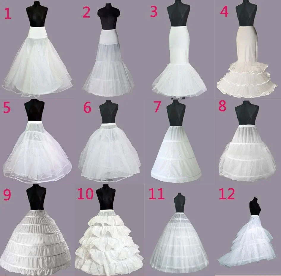 Top Trends: WEDDING BRIDAL DRESS PROM PETTICOAT HOOPS UNDERSKIRT CRINOLINE REGULAR WAIST Shoppable Styles