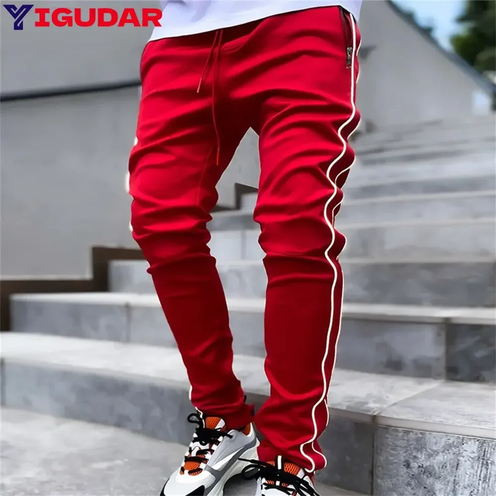 Top Trends: Men's Cargo Pants Fashion Hip Hop Multi-pocket Trousers Trendy Streetwear Solid Sweatpants Mens Work Tactical Tracksuit Trousers Shoppable Styles