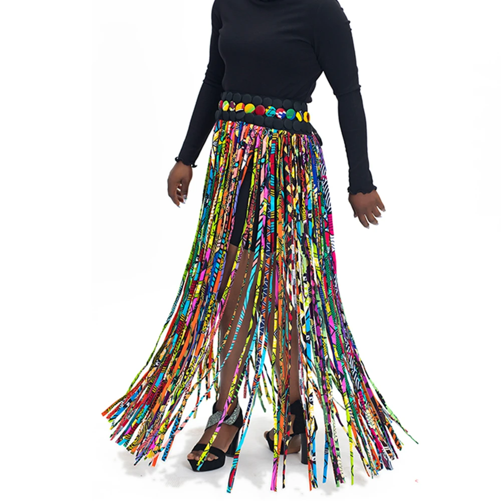 Top Trends: African Women Handmade Dress Jewelry Skirt African Ankara Tassel Skirt Jewelry Multi Shawl Tribal SP017 Shoppable Styles - Image 5