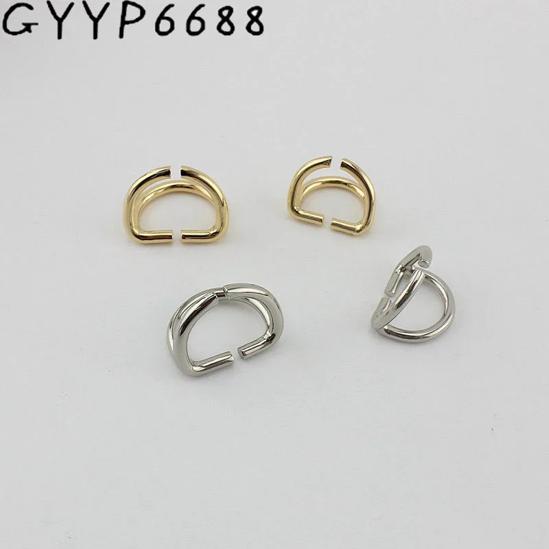 Top Trends: 10-50pcs 15mm 18mm Inside Double D Ring Hardware Metal Round Edge D-ring, Rings For Strap Bags Garment Accessories Belt Connector Shoppable Styles