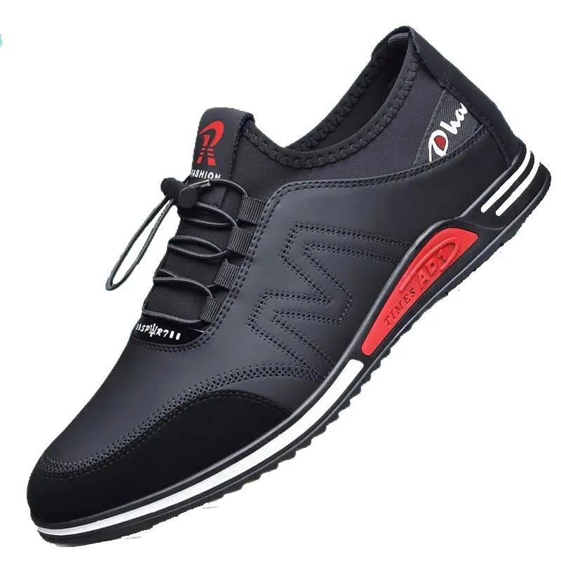 Top Trends: Fashion Men Leather Comfy Slip Increased Heel Footwear Mens Casual Shoes Male Office Business Dress Outdoor Sport Sneakers Shoppable Styles