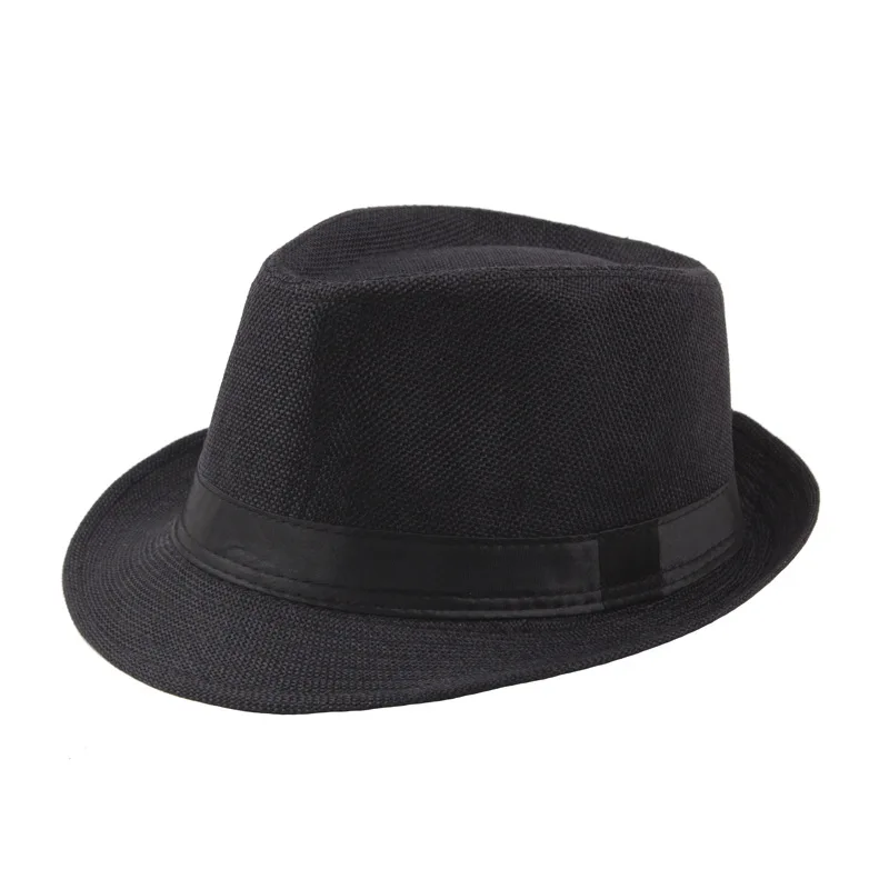 Top Trends: New Fashion Retro Men Wide Brim Hat Vintage Couple Cap Outdoor Adult Bowler Hats Summer Sun Straw Caps Men's Top Jazz Hat Shoppable Styles - Image 4