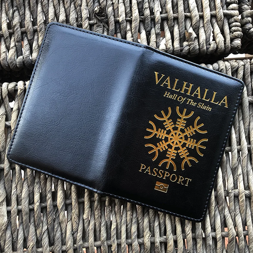 Top Trends: Vikings Valhalla Passport Cover Norse Mythology Passport Holder For Hall Of The Slain Passport Cover Travel Shoppable Styles - Image 3