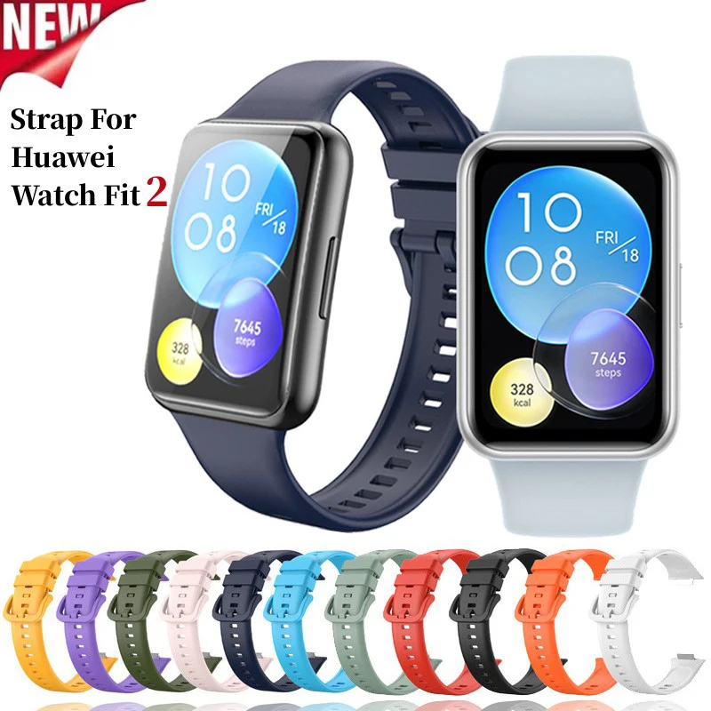 Top Trends: Strap For Huawei Watch Fit 2 Smart Watch Accessories Sport Silicone Replacement Bracelet For Huawei Watch Fit2 Correa Pulsera Shoppable Styles