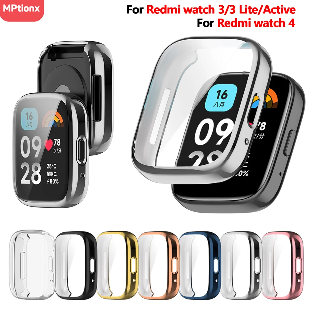 Top Trends: TPU Screen Protector Cover For Xiaomi Redmi Watch 3 Active / Lite Smart Watchband Case Protective Shell For Xiaomi Redmi Watch 4 3 Shoppable Styles