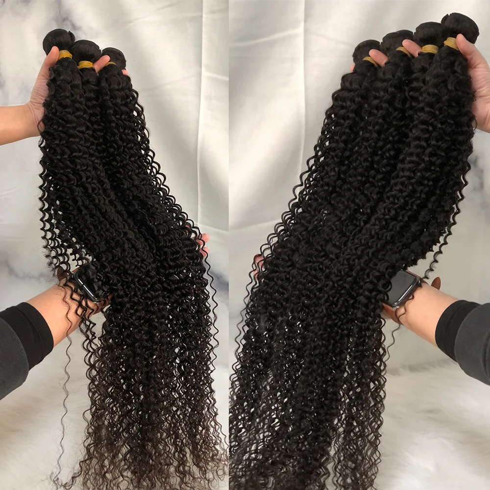 Top Trends: Human Hair Bundles Curly Brazilian Loose Deep Wave 100 Human Hair 1 3 4 Bundles Deal 30 Inch Hair Extensions Water Wave Bundles Shoppable Styles