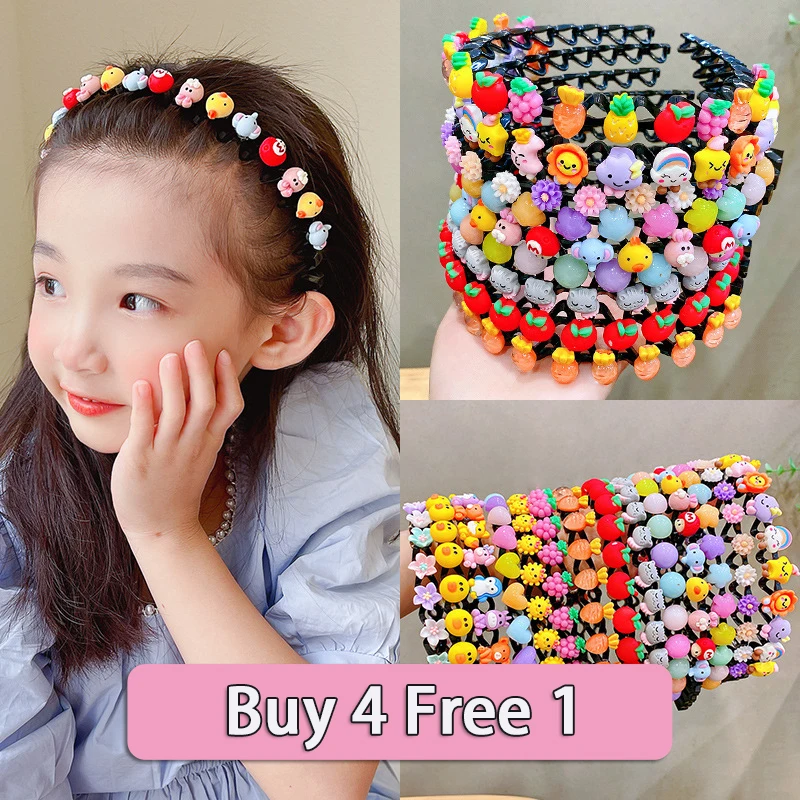 Top Trends: New Girls Cute Cartoon Animals Wave Hairbands Children Kids Lovely Hair Decorate Headband Hair Hoops Fashion Hair Accessories Shoppable Styles