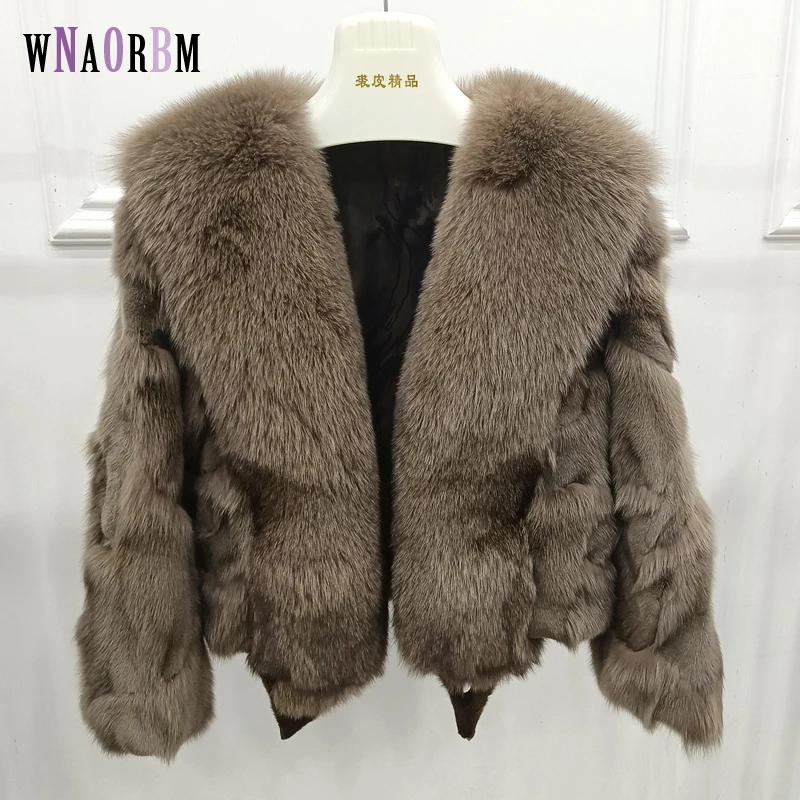 Top Trends: Women Winter Fashion Real Fur Thick Coats Warm Natural Fox Fur Coat High Quality Luxury Fashion Short Pluffy Fur Jacket Femme Shoppable Styles