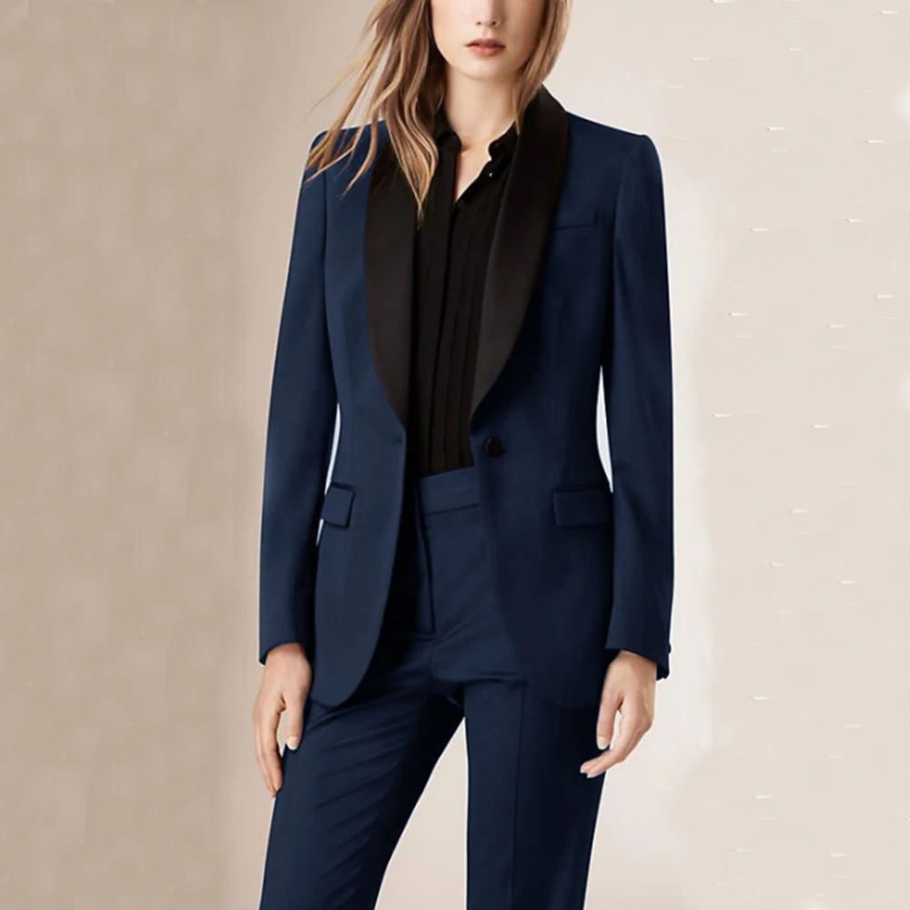 Top Trends: 1 Button Chic And Elegant Woman Set Jacket+ pants Women's Suit 2 Piece Set Shawl Collar Sets Luxury Pantsuit Blazer Shoppable Styles - Image 5